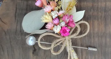 Lapela Floral para noivo