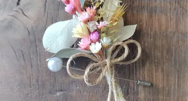 Lapela Floral para noivo