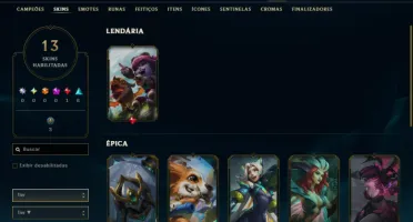 Conta LOL boa pra ADC