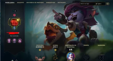Conta LOL boa pra ADC