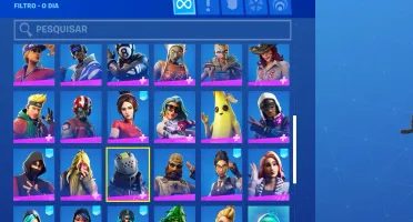 CONTA FORTNITE 60 SKINS (IKONIK+DANCE) E SALVE O MUNDO