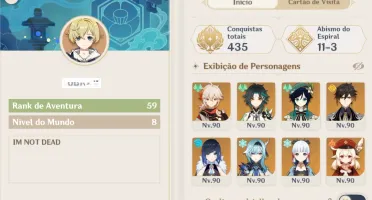 Ar59 Klee ,xiao c1 ,Kazuha, Andarilho e outros 5☆ tops