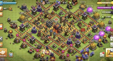 Clash of Clans cv 10 completo e 5500 gemas