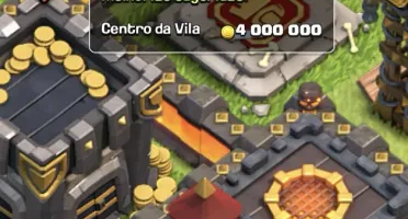 Clash of Clans cv 10 completo e 5500 gemas