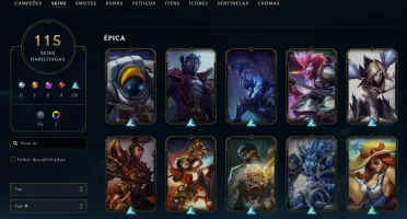 Conta League of Legends Full Acesso - 109 Champs e 115 Skins