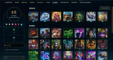 Mestre com 110 Champs e 51 Skins ( 625 PDL )