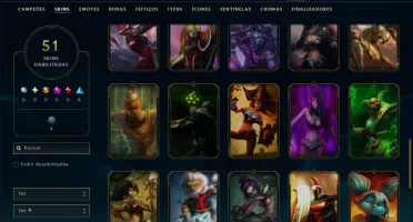 Mestre com 110 Champs e 51 Skins ( 625 PDL )