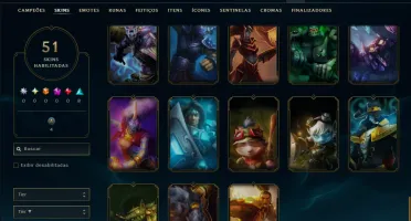 Mestre com 110 Champs e 51 Skins ( 625 PDL )