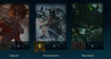 CONTA UNRANKED C/ SKINS DA CAMILLE, KAYLE, TRYNDA E RENEKTON