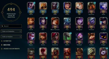Conta de league of legends