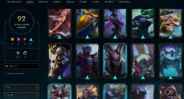 CONTA LOL FULL ACESSO - 1903 RP - 92 SKINS - LV 379