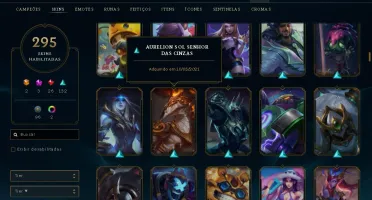 Conta league of legends platina