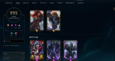 Conta league of legends platina