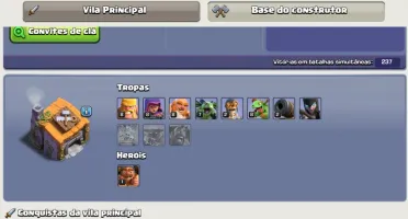 conta de clash of clans cv10 feita criada a muito tmp