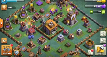 conta de clash of clans cv10 feita criada a muito tmp
