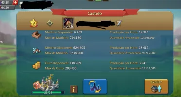 Conta lords mobile castelo nv23 com muitos recursos