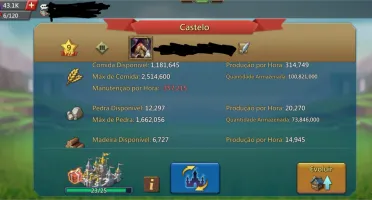 Conta lords mobile castelo nv23 com muitos recursos