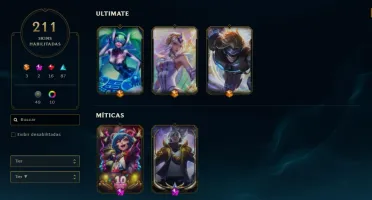 Vendo conta de LoL com 68% de desconto ( 211 skins )