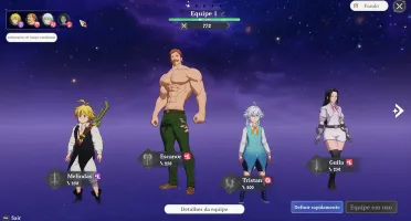 Vendo conta reroll Meliodas + Escanor