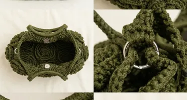 Bolsa artesanal flores