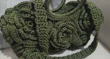 Bolsa artesanal flores