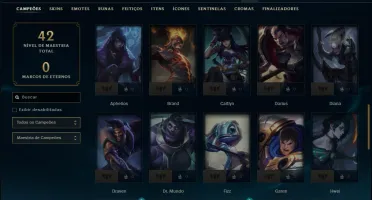 Platina 2 com 50 Champs e 47 Skins ( JG / ADC )