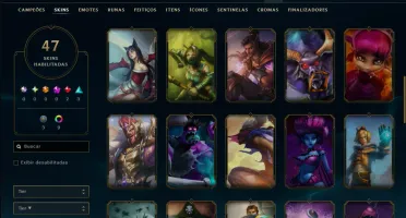 Platina 2 com 50 Champs e 47 Skins ( JG / ADC )