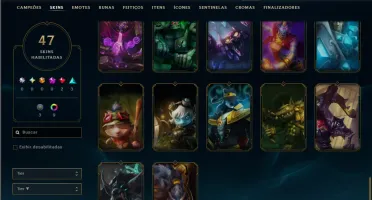 Platina 2 com 50 Champs e 47 Skins ( JG / ADC )