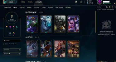 Conta LOL Diamante IV 2019 Smurf
