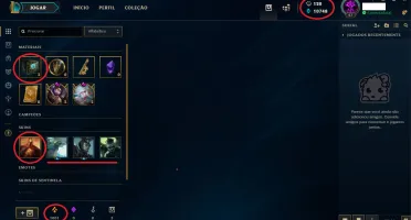 Conta LOL Diamante IV 2019 Smurf