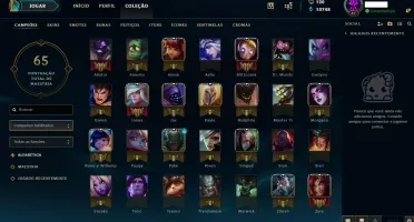 Conta LOL Diamante IV 2019 Smurf
