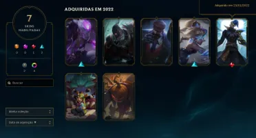Conta Platina 3 Com Kayn odisseia e 4 cromas
