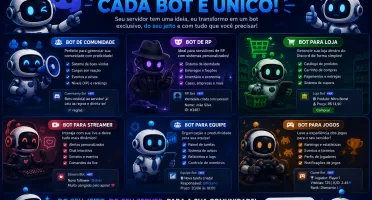 Criação de BOTS personalizaveis para o DISCORD!