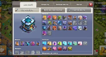 Conta clash of clans cv 13