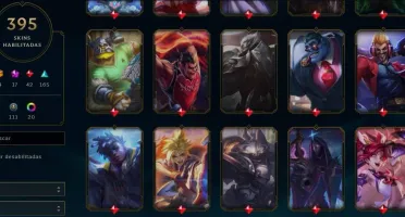 Conta lol ex diamante com 395 skins