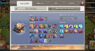 Conta Clash Of Clans Quase Full com Skins e passe atual