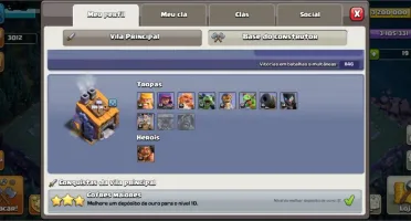 Conta Clash Of Clans Quase Full com Skins e passe atual