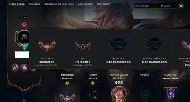 Bronze 4 com TODOS os Champs e 136 Skins (Mais de 100 Jogos)