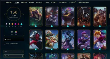 Bronze 4 com TODOS os Champs e 136 Skins (Mais de 100 Jogos)