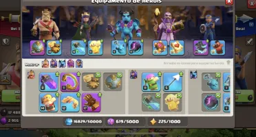 Conta PASSE ATIVO!! cv17+ clash royale+ brawl stars