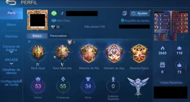 Conta Mitica boa e barata Mobile Legends