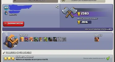 CLASH OF CLANS CV11 - 5 Construtores