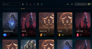 Conta League of Legends Plat1 