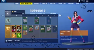 Conta Fortnite com Passe da 8 temporada Feito e 9 Liberado