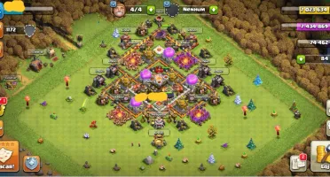 Vila de guerra no defense cv11 rara, clash of clans