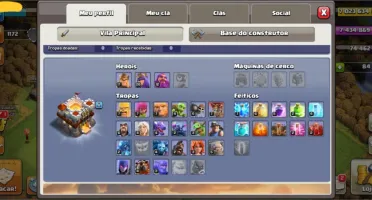 Vila de guerra no defense cv11 rara, clash of clans