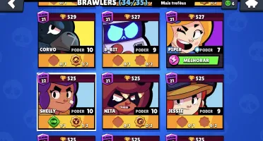 Conta Braw Stars - 18 k; 34/35 brawlers