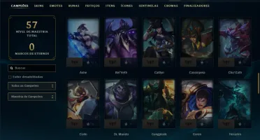 Unranked com 75 Champs e 2 Skins