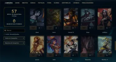Unranked com 75 Champs e 2 Skins