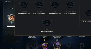Unranked com 75 Champs e 2 Skins